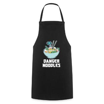 Danger Noodle Suppen Nudeln Ramen Kawaii Schlange - Kochschürze - Schwarz - Vorne - AI Model Male 185 dark (185cm)
