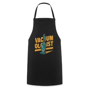 Vacuumologist Vacuum Cleaner Cleaning Domestic Help - Cooking Apron - black - Front - AI Model Male 185 dark (185cm)
