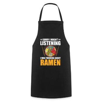 Ramen Liebhaber Japanisches Essen Ramennudeln - Kochschürze - Schwarz - Vorne - AI Model Male 185 dark (185cm)