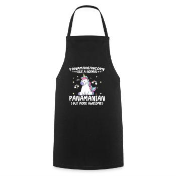 Panamaniancorn Normal Panamanian More Awesome - Cooking Apron - black - Front - AI Model Male 185 dark (185cm)