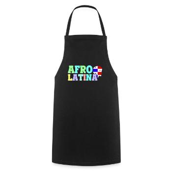 Afro Latina Panama Latinas Lateinamerikanisch - Kochschürze - Schwarz - Vorne - AI Model Male 185 dark (185cm)