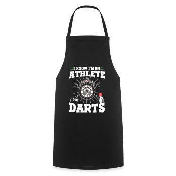 Darts Sportsman Darts Player Athlete Play Darts - Cooking Apron - black - Front - AI Model Male 185 dark (185cm)