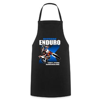 Enduro Tout-terrain - Tablier de cuisine - noir - Devant - AI Model Male 185 dark (185cm)
