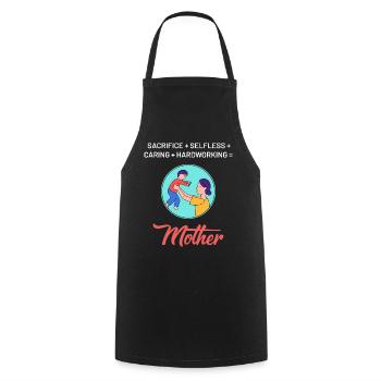 Mother's Day Strong Design - Cooking Apron - black - Front - AI Model Male 185 dark (185cm)