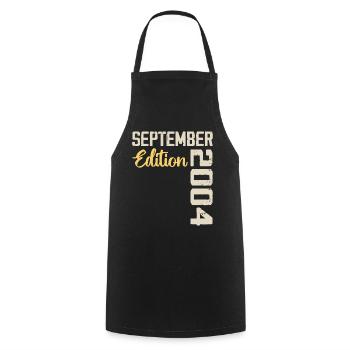 September 2004 - 20th Anniversary September 2004 - Cooking Apron - black - Front - AI Model Male 185 dark (185cm)