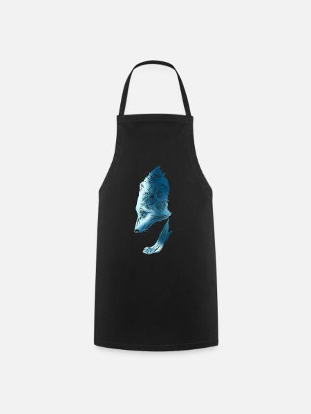 Wolf - Cooking Apron - black