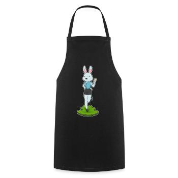 Hase Sekretärin Brief Büro - Kochschürze - Schwarz - Vorne - AI Model Male 185 dark (185cm)