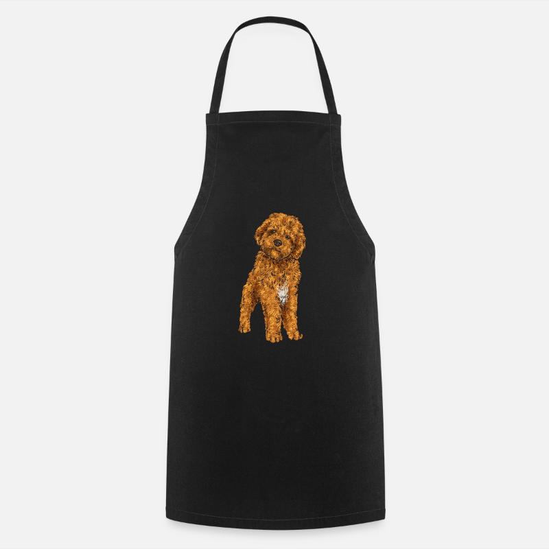 Cavapoo Capoodle Cavoodle Hund Geschenk - Kochschürze - Schwarz