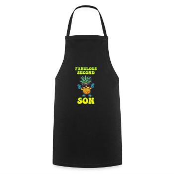 Fabulous Second Son Siblings Younger - Cooking Apron - black - Front - AI Model Male 185 dark (185cm)