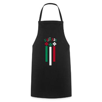 Euskadi croix Basque - Tablier de cuisine - noir - Devant - AI Model Male 185 dark (185cm)