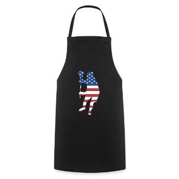 Sport Us Flag Lacrosse - Cooking Apron - black - Front - AI Model Male 185 dark (185cm)