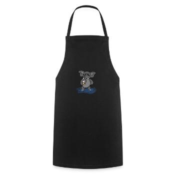 Elephant Beer Sunglasses Gift - Cooking Apron - black - Front - AI Model Male 185 dark (185cm)