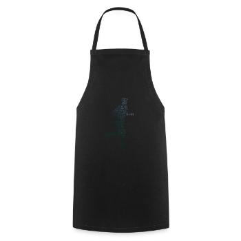 Course de cross-country Fitness des femmes - Tablier de cuisine - noir - Devant - AI Model Male 185 dark (185cm)