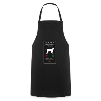 Bardino Majorero Canario appelle drôle en disant - Tablier de cuisine - noir - Devant - AI Model Male 185 dark (185cm)