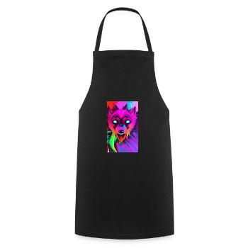 Loup-garou | Loup | Créatures mythiques | Monstres | Mystique - Tablier de cuisine - noir - Devant - AI Model Male 185 dark (185cm)