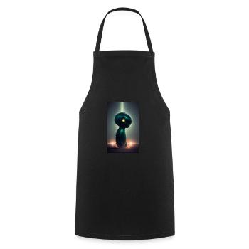 Extraterrestre | OVNI | Vaisseau spatial | PAU | étranger - Tablier de cuisine - noir - Devant - AI Model Male 185 dark (185cm)