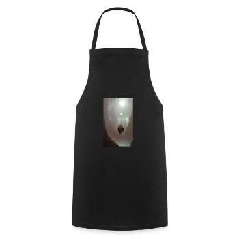 Extraterrestre | OVNI | Vaisseau spatial | PAU | étranger - Tablier de cuisine - noir - Devant - AI Model Male 185 dark (185cm)