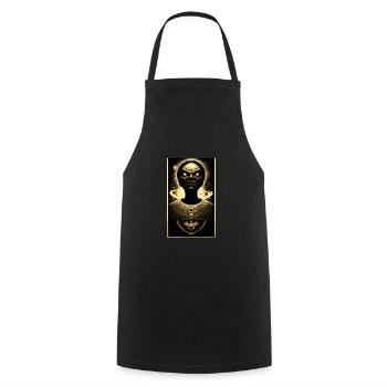 Extraterrestre | OVNI | Vaisseau spatial | PAU | étranger - Tablier de cuisine - noir - Devant - AI Model Male 185 dark (185cm)