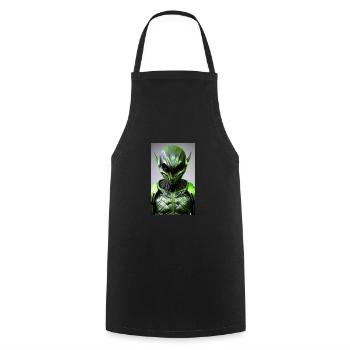 Alien | UFO | Spaceship | UAP | alien - Cooking Apron - black - Front - AI Model Male 185 dark (185cm)