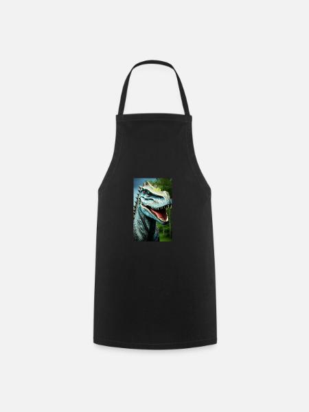 Dinosaurier | T-Rex | Tyrannosaurus - Kochschürze - Schwarz