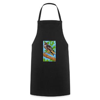 Aigle | Oiseaux | Liberté | Animaux - Tablier de cuisine - noir - Devant - AI Model Male 185 dark (185cm)