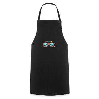 eye glass - Cooking Apron - black - Front - AI Model Male 185 dark (185cm)