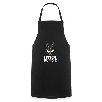 employé du mois - Tablier de cuisine - noir - Devant - AI Model Male 185 dark (185cm)