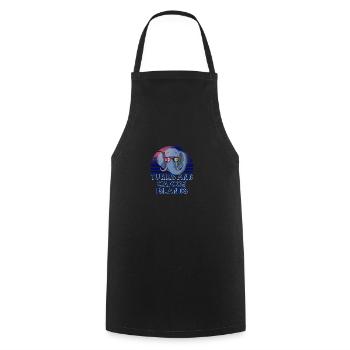 Turks and Caicos Islands - Cooking Apron - black - Front - AI Model Male 185 dark (185cm)