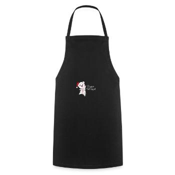 Polar Bear Christmas Snow Winter Animals Polar Bears - Cooking Apron - black - Front - AI Model Male 185 dark (185cm)