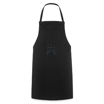 Le noir élégant est un bel art de chat - Tablier de cuisine - noir - Devant - AI Model Male 185 dark (185cm)