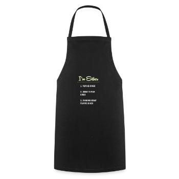 Bingo - Cooking Apron - black - Front - AI Model Male 185 dark (185cm)
