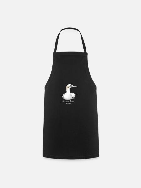 fou de bassan des sept-iles by coeur de breizh - Tablier de cuisine - noir