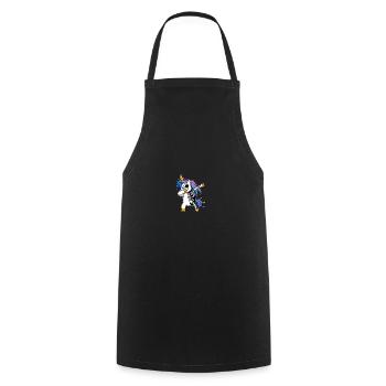 Motif de squelette de licorne effrayant pour Halloween - Tablier de cuisine - noir - Devant - AI Model Male 185 dark (185cm)