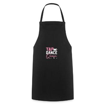 Tap Dance Queen claquettes pour danseurs de claquettes - Tablier de cuisine - noir - Devant - AI Model Male 185 dark (185cm)