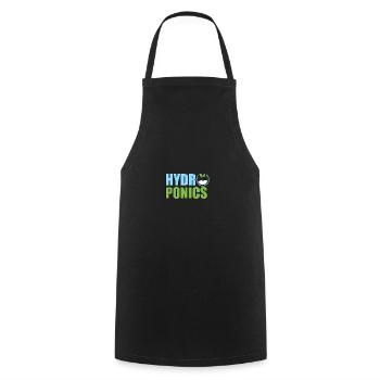 Hydroponics And Coffee Hydroponik - Cooking Apron - black - Front - AI Model Male 185 dark (185cm)