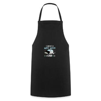 I Drive A Wee Woo Car For Police Officers Police Officers - Cooking Apron - black - Front - AI Model Male 185 dark (185cm)