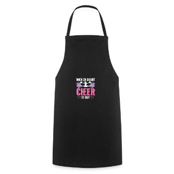 En cas de doute Cheerleading - Tablier de cuisine - noir - Devant - AI Model Male 185 dark (185cm)
