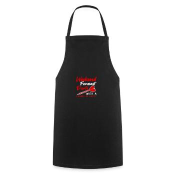 Prévisions du week-end Fléchettes avec une chance de faire la fête pour - Tablier de cuisine - noir - Devant - AI Model Male 185 dark (185cm)