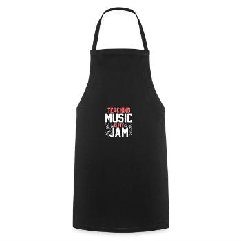 L’enseignement de la musique est mon truc für Musiklehrer Lehrer - Tablier de cuisine - noir - Devant - AI Model Male 185 dark (185cm)