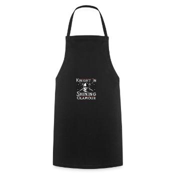 Knight In Shining Glamour Medieval Feast - Cooking Apron - black - Front - AI Model Male 185 dark (185cm)