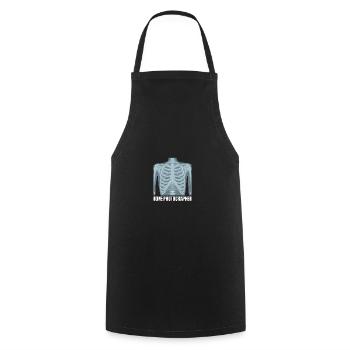 Bone Photographer Radiology X-ray Assistant - Cooking Apron - black - Front - AI Model Male 185 dark (185cm)