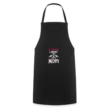 My Favorite Lawyer Calls Me Mom For The - Cooking Apron - black - Front - AI Model Male 185 dark (185cm)