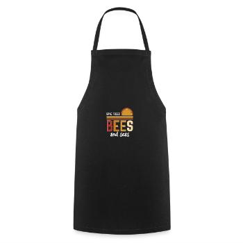 Save Trees Bees And Seas Environmental Protection - Cooking Apron - black - Front - AI Model Male 185 dark (185cm)