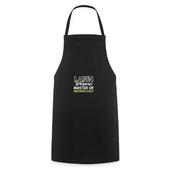 Lawn Whisperer Master Of Mowology Gardening - Cooking Apron - black - Front - AI Model Male 185 dark (185cm)