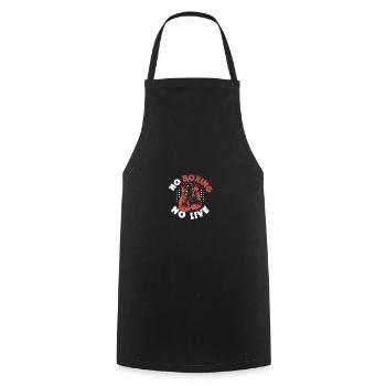 No Boxing No Live Boxing Gym Boxer Männer Frauen - Kochschürze - Schwarz - Vorne - AI Model Male 185 dark (185cm)
