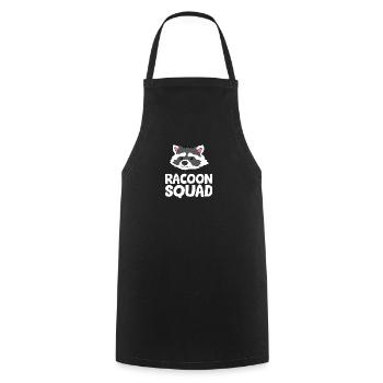 Waschbär - Racoon Squad - Kochschürze - Schwarz - Vorne - AI Model Male 185 dark (185cm)
