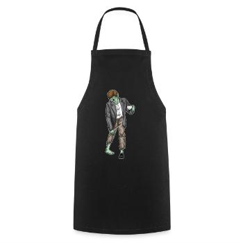 Zombie Halloween Kaffee - Kochschürze - Schwarz - Vorne - AI Model Male 185 dark (185cm)