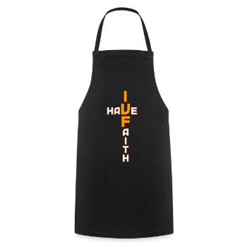 I Have Faith IVF Month Infertility Awareness - Cooking Apron - black - Front - AI Model Male 185 dark (185cm)