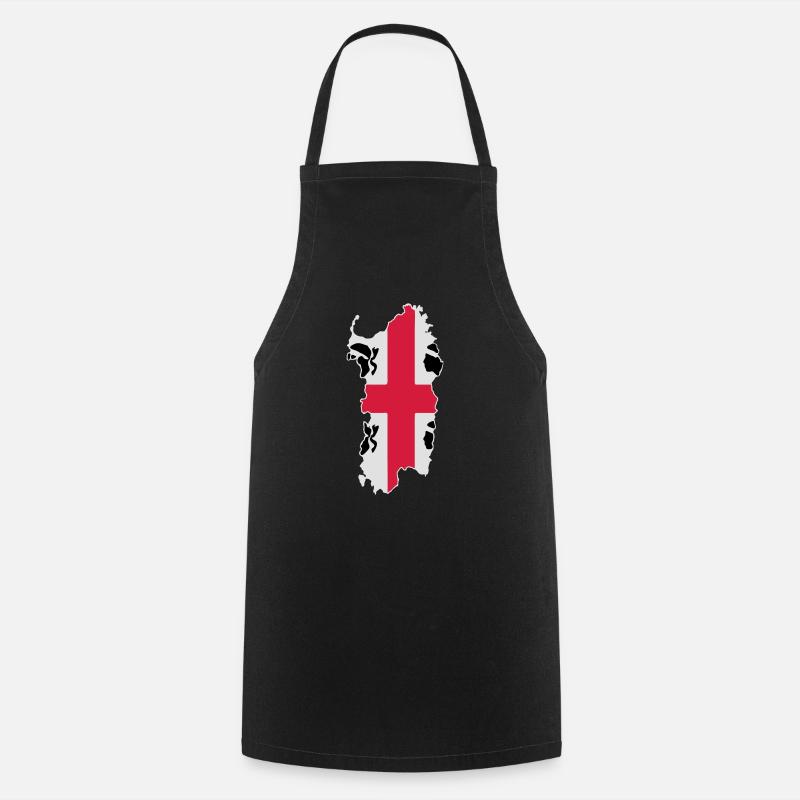 Sardaigne - Tablier de cuisine - noir