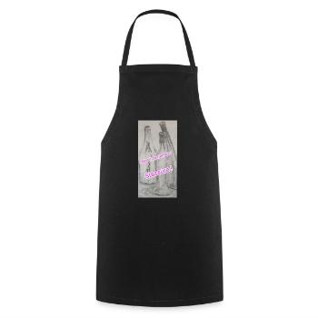 Humor, leere Alkoholflasche, Geschenkidee - Kochschürze - Schwarz - Vorne - AI Model Male 185 dark (185cm)